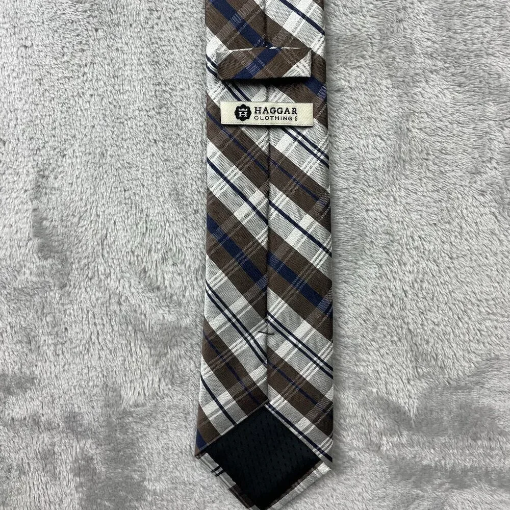 Haggar Men's Modern 100% Polyester Neck Tie